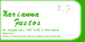 marianna fustos business card